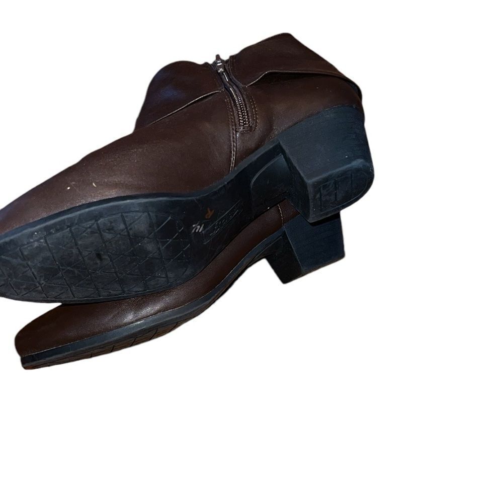 Bass Brown Leather Booties Size 8 M - Picture 5 of 6